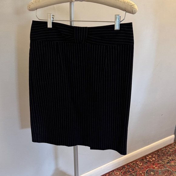 Nanette Lepore Black Pinstripe Skirt Set - Picture 3 of 9